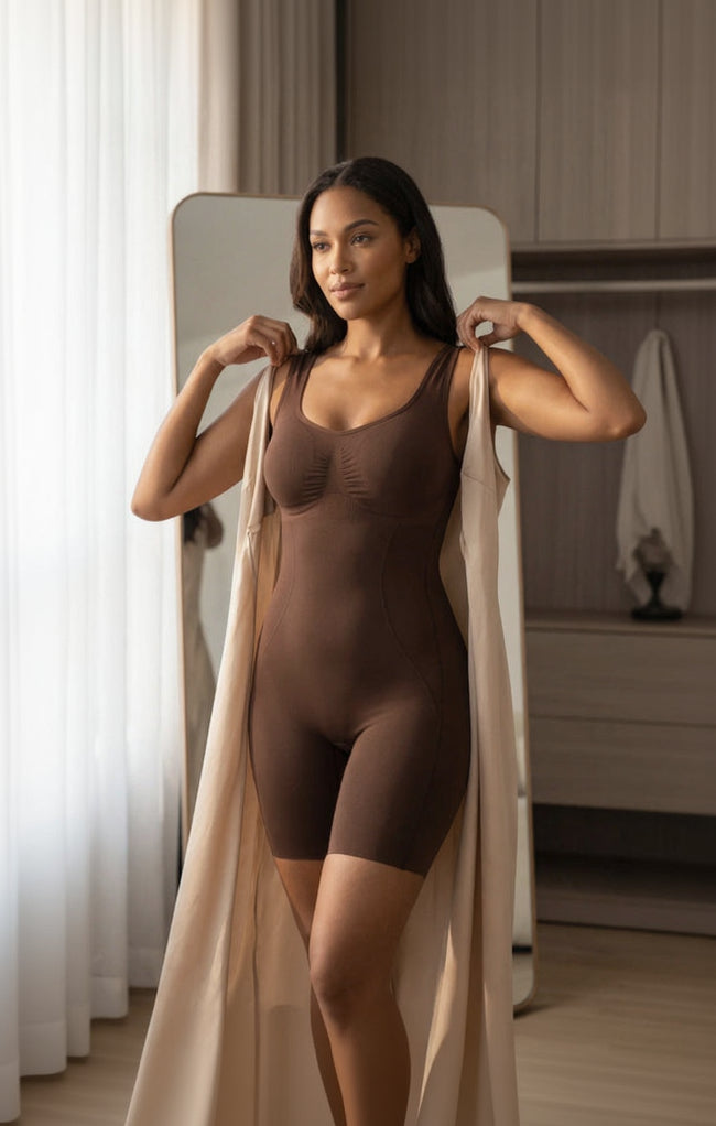 Snatchella Sculpt Bodysuit — Seamless High-Waist Shaping Bodysuit